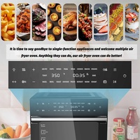 Friteuse à Air numérique intelligente de 30l avec 21 Menus prédéfinis, four électronique avec rôtissoire