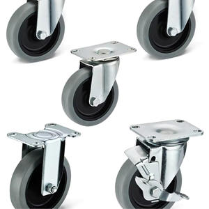 5-Zoll-Möbel Lenk rolle Schwenkbare TPR-Räder Regale Benutzer definierte Platten rollen - Product Image 5