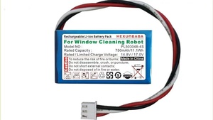 503048-4S 14.8V 750mAh Li-Ion Batterie pour <span class=keywords><strong>Robot</strong></span> de Nettoyage de Vitres PL503048-4S WINBOT HUTT HOBOT Rophier COAYU <span class=keywords><strong>Ecovacs</strong></span> Escova G110 - Product Image 4