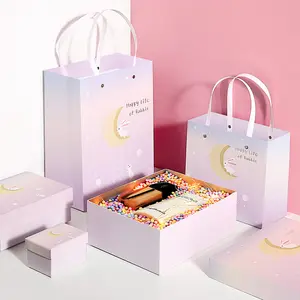 재고 사탕 두꺼운 선물 크래프트 종이 가방 옷 쇼핑에 대 한 사용자 정의 크래프트 종이 선물 핸드백