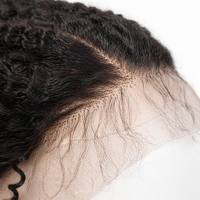 Perruque 3D Illusion Scalp HD Lace avec Nœuds Pré-Décolorés, Cheveux Humains Vierges Indiens Bruts, Ondulation Profonde, Sans Colle, avec Bande Élastique