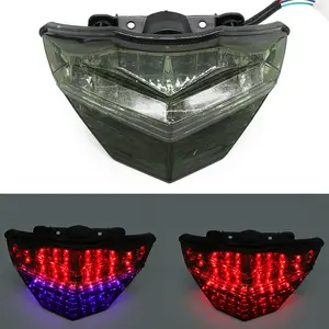 รถจักรยานยนต์ LED ไฟท้ายด้านหลังไฟเบรคติดตั้งไฟท้ายเลี้ยวสัญญาณสําหรับ Kawasaki Ninja 300/250/250R