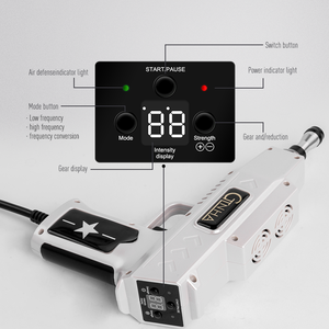 Pistol Aktivator <span class=keywords><strong>Chiropractic</strong></span> dengan Berbagai Lampiran (Baja Tahan Karat) Plug-In untuk Penyesuaian Tulang Belakang, Pergelangan Tangan, Pergelangan Kaki, TMJ, dan Penggunaan pada Tubuh - Product Image 5