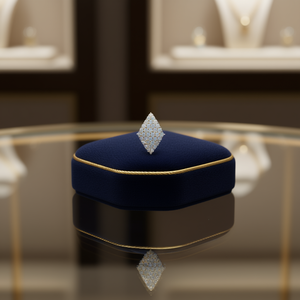 Broche de luxe en or blanc et diamants, or massif 18 carats, diamant rond taille brillant, couleur D naturelle, certifié GIA, bijoux de mariage pour femme - Product Image 2