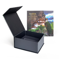 Boîte magnétique rigide en carton carré personnalisée, emballage de luxe, boîte cadeau pliable, couvercle magnétique, finition mate, matériaux recyclés