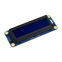 Module d'affichage LCD Waveshare NVIDIA Raspberry Pi/ESP32 LCD1602 I2C avec fond bleu, caractères blancs et rétroéclairage 3.3V/5V