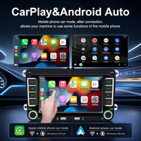 Estéreo Inalámbrico para Auto con CarPlay y Android Auto de 7 Pulgadas y 2 Din para Skoda Octavia, Yeti, Superb, Seat León, Toledo, Cámara Trasera, SWC, Radio para Auto