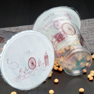 PP 90mm Clear Ice Storage <b>Cups</b> 700ml/500ml <b>Reusable</b> with UV Printing for Quick Service Vending Machines for Juice & Coffee - Product Image 4
