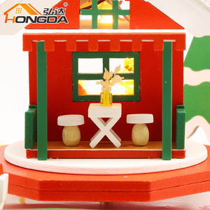 Lampe led en résine pour éclairage <span class=keywords><strong>de</strong></span> Village <span class=keywords><strong>de</strong></span> noël, scène <span class=keywords><strong>de</strong></span> neige, maisons miniatures, bureau, idée cadeau, nouveau modèle - Product Image 5