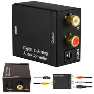 Convertidor de audio digital a analógico, entrada óptica Toslink, entrada coaxial, salida RCA - Product Image 3