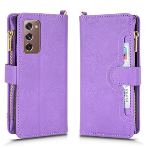 ซิปห่อกระเป๋าหนัง PU สำหรับ Samsung Galaxy Z <span class=keywords><strong>Fold2</strong></span> 5G - Product Image 5