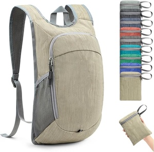 10L <span class=keywords><strong>กระเป๋า</strong></span>เป้สะพายหลังเดินป่าขนาดเล็ก Daypack เดินป่าน้ําหนักเบา<span class=keywords><strong>กระเป๋า</strong></span>เป้สะพายหลังแบบพับได้กระเป๋าสะพายพับได้แบบสบายๆ - Product Image 5