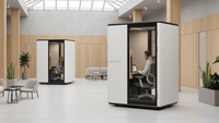 Module de bureau moderne Comine, insonorisé, acoustique, écologique, pour salon, hôtel, bureau, entrepôt, en alliage d'aluminium