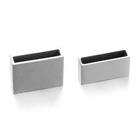 Yiwu Aceon bijoux en acier inoxydable brillant poli taille personnalisée Rectangle trou bijoux à bricoler soi-même partie vierge bande curseur entretoise perle