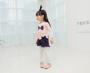 Vêtements pour enfants en gros en ligne : Pantalon décontracté à pois pour filles, fabriqué en Chine - Product Image 3