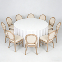 Chaise de salle à manger élégante de style Louis XVI vintage, avec revêtement capitonné, pieds en bois sculpté vieilli, rembourrage confortable pour la décoration de banquets et de restaurants