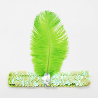 Accessoires de déguisement pour fête à thème Great Gatsby des années 20, bar crawl, coiffes à plumes et paillettes, coiffes de mascarade pour femmes
