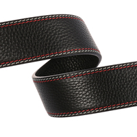 Ceinture à cliquet en cuir véritable, bricolage, décontractée, de remplacement, pour boucle à glissière
