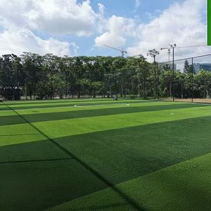 Terrain de football extérieur en gazon artificiel adapté à toutes les conditions météorologiques, utilisé pour l'entraînement des écoles et des clubs - Product Image 3