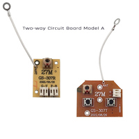 Placa de circuito de control remoto de dos canales, placa de control para coche de juguete, placa base PCB, componentes electrónicos DIY, 3-4,5 V, 3,5x3,3 cm