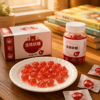 Vrouwen Energie IJzer Vitamine Gummies Rode Dadel Smaak Supplement Groothandel Private Label 60g