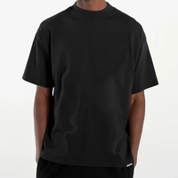 T-shirt Homme Grande Taille Personnalisé OEM 100% Coton Luxe Uni Épaules Tombantes Coupe Oversize Épaisse pour Hommes