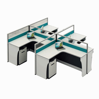 Table de bureau cubique modulaire bureau cloison d'employé poste de travail mobile Qatar poste de travail zéro gravité en L T