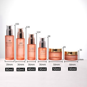 30ml 50ml 60ml 80ml 100mL 120ml cosméticos congelados bomba de loción esmerilado botella de suero conjunto de embalaje con bomba blanca - Product Image 6