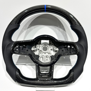 Stock en entrepôt aux États-Unis, livraison express en <span class=keywords><strong>7</strong></span> jours. Volant personnalisé en fibre de carbone. Compatible avec Volkswagen <span class=keywords><strong>Golf</strong></span> R MK7 GTI GTD <span class=keywords><strong>GTE</strong></span> - Product Image 2