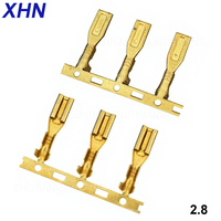Konektor Kuningan Berpegas 2.8mm Langsung dari Pabrik, Terminal Strip Horizontal Tipe Lurus 110, Terminal Sekring Tekan Dingin