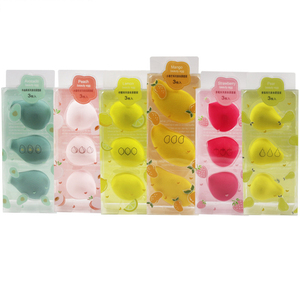 Set di uova per il trucco di bellezza a <span class=keywords><strong>vela</strong></span> piena-Avocado alla fragola di pesca di Mango disegna polvere gigante in PVC morbido Non commestibile - Product Image 4