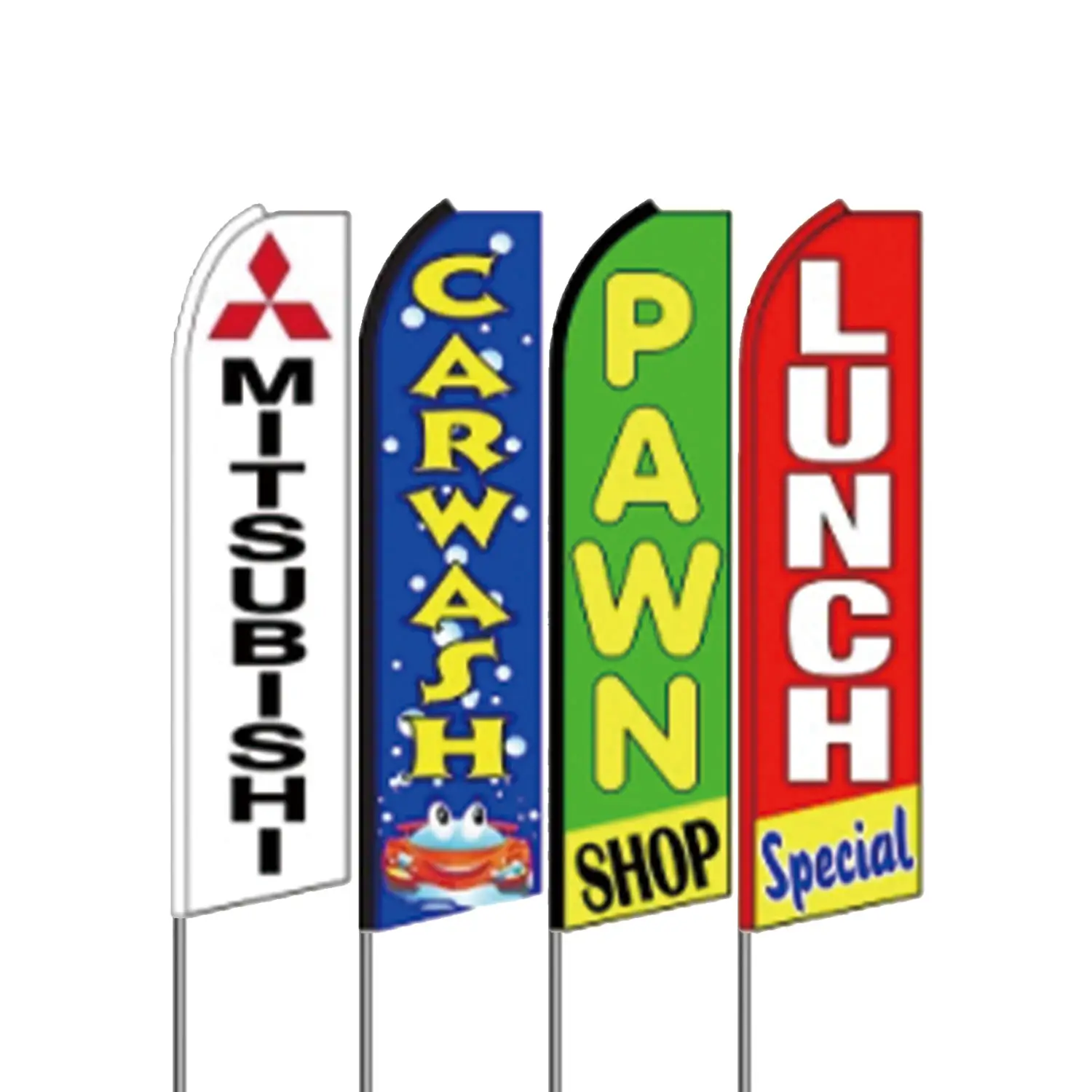Bandeira de penas para uso ao ar livre, bandeiras de penas com arco personalizado