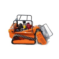 Tondeuse robot diesel haute puissance à chenilles télécommandée, largeur de coupe 80cm, 100cm, 120cm, avec broyeur à fléaux