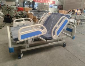 Cama <span class=keywords><strong>de</strong></span> <span class=keywords><strong>Hospital</strong></span> Manual <span class=keywords><strong>de</strong></span> 3 Manivelas con Cabecera <span class=keywords><strong>de</strong></span> ABS <span class=keywords><strong>de</strong></span> Alto Rendimiento y Garantía Médica, Marca HOCHEY MEDICAL - Product Image 3