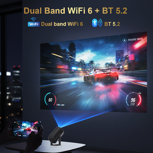 โปรเจคเตอร์ขนาดเล็ก JUNUO รุ่นยอดนิยม 200Ansi 720P 1+8GB ระบบ Android 14 ล่าสุด พร้อมบลูทูธ พกพาสะดวก สำหรับใช้ในบ้าน - Product Image 4