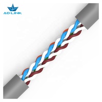 Cable de Red UTP Cat5e para Comunicación en Interiores y Exteriores, Conductor OFC/BC/CU/CCA, Revestimiento de PVC/LSZH, Gris, 4 Pares, 24 AWG