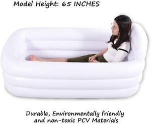 Baignoire Portable <span class=keywords><strong>gonflable</strong></span> pour l'extérieur, baignoire blanche Durable, avec grand dossier, pour le <span class=keywords><strong>Spa</strong></span> à la maison - Product Image 4