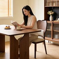 Chaise de salle à manger minimaliste moderne en bois massif, pliable en un clic, lot de 2, pour la maison et les restaurants, dossier confortable