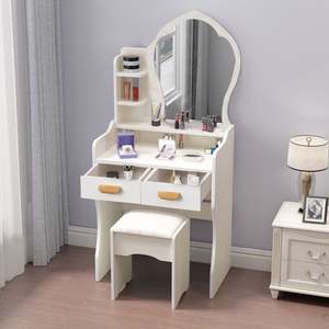 Commode de Rangement avec Miroir et Tiroirs, Coiffeuse Moderne Blanche pour Enfant Fille - Product Image 5