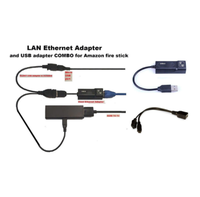 Adaptateur Ethernet LAN de vente chaude pour AMAZON FIRE TV 3 ou STICK GEN 2 ou 2 STOP the Buffering Mirco OTG USB 2.0 Adapter Cable