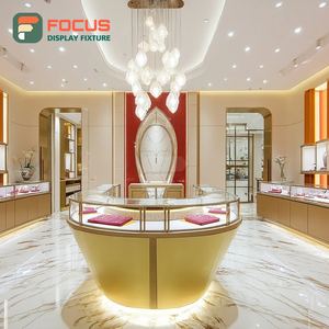 High Visibility Jewelry Store Display Furniture Metal <b>Frame</b> Brand Store Showcase Cabinet - Product Image 2