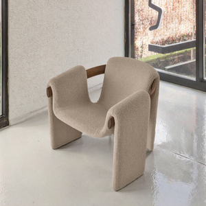 Fauteuil lounge minimaliste scandinave en bois et cuir <span class=keywords><strong>vintage</strong></span> Fauteuil d'appoint ergonomique et confortable d'hôtel pour la maison et les meubles de maison - Product Image 3