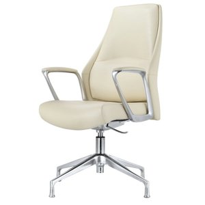 Silla de oficina moderna y cómoda de cuero 36019-1902C/BA - Product Image 1