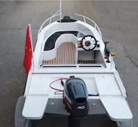 Petit bateau de pêche professionnel en aluminium soudé avec moteur, fabriqué en Chine, prix du bateau de pêche en Algérie