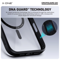 Coque de téléphone X-ONE Armor noire mate givrée, antichoc et robuste pour iPhone 15 16 17 18 Pro Max