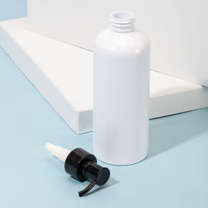 Cilt bakımı ve saç kremi için 400ml şeffaf beyaz evcil hayvan şampuanı losyon pompa şişesi vücut yıkama plastik dağıtıcı şişeler - Product Image 3