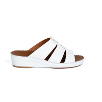 Sandales en cuir d'autruche blanc SHIKOL pour homme, fabriquées par une usine de chaussures arabe, de haute qualité, en cuir exotique personnalisé, pantoufles arabes de luxe, Dubaï