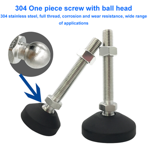 गैल्वनाइज्ड कार्बन स्टील सपोर्ट फुट नायलॉन रोटरी एडजस्टेबल फुट फुट कप - Product Image 2