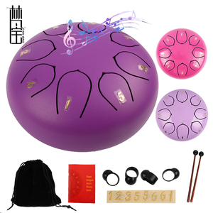 Ensemble de tambour Handpan langue en acier éducation musicale méditation Yoga cadeaux tambour à main en métal avec bâtons et livre de musique - Product Image 1