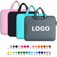 Sac pour ordinateur portable en néoprène avec logo personnalisé, housse de protection imperméable et portable pour ordinateur, étui léger pour le bureau et les voyages